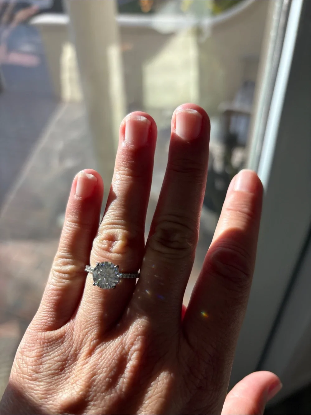 Moissanite ring size 7